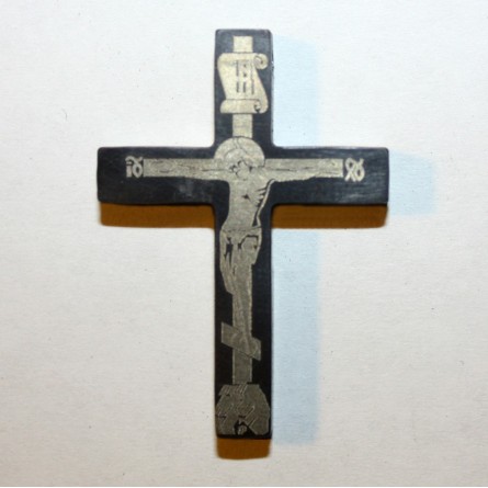 Крест из титана с чернением Т45-1