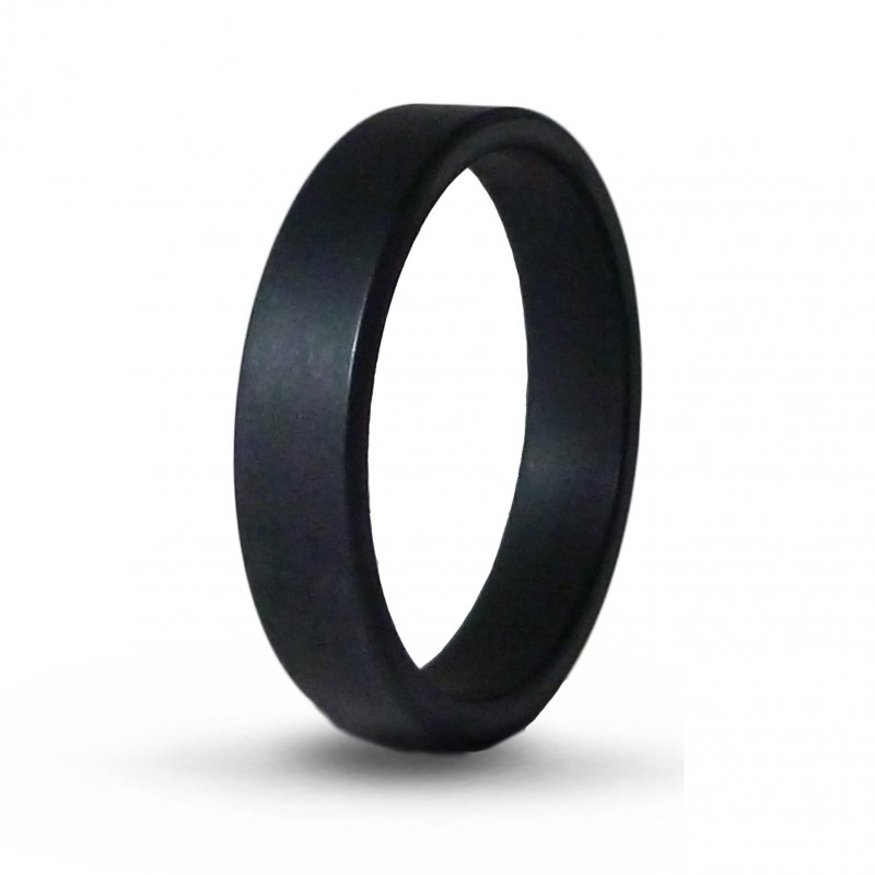 Кольцо из черного титана Т8150